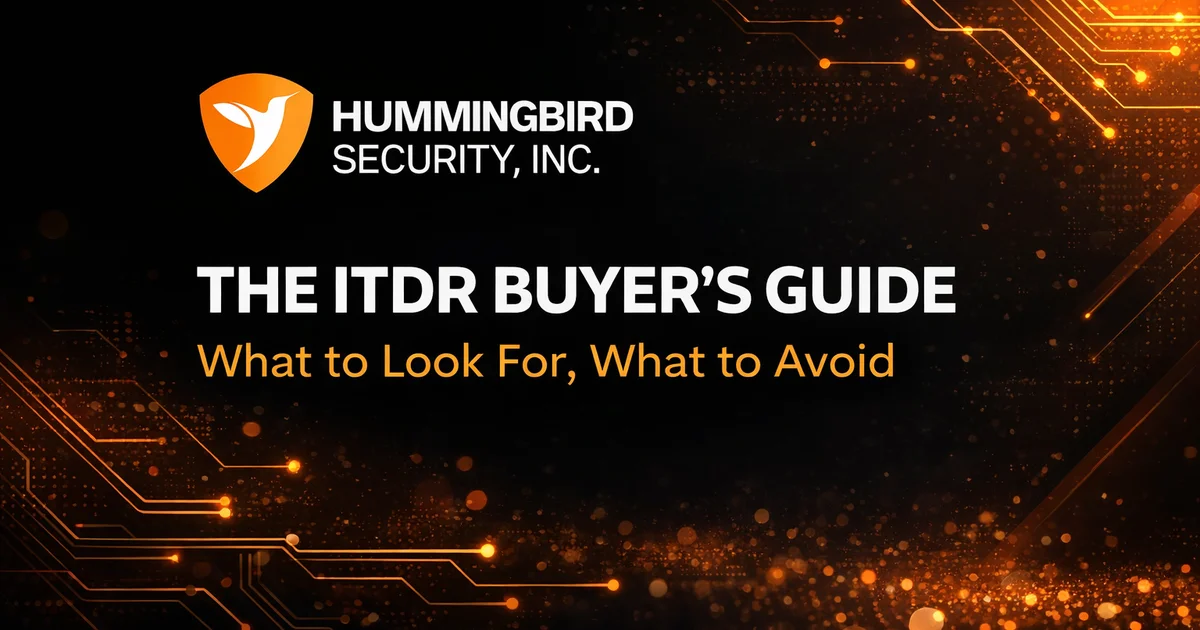 The ITDR Buyer's Guide: What to Look For, What to Avoid